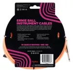 ERNIE BALL®, a nylon jackal line, knit 5.5 meters long, straight head / bend, 2 floors, 18FT Braided, StraigHT / Angle Instrument Cable