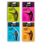 Eernie Ball® Axis Capo, aluminum metal Can clamp both smooth and curved frets Can be used for both airy guitar and electric guitar