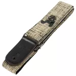 Alice, guitar strap, cotton material, 5 cm wide, with hanging rings With brown guitar tie, model A040-A2 + free Pig ** with a built-in guitar pier