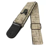 Alice, guitar strap, cotton material, 5 cm wide, with hanging rings With brown guitar tie, model A040-A2 + free Pig ** with a built-in guitar pier
