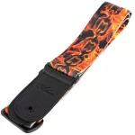 Alice guitar sash Polyester material, 5 cm wide, artificial leather With a rope tied the guitar head Rock fire chain pattern, model A040-D2 + free guitar