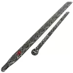 Alice, guitar sash Electric guitar sash 7 cm width of artificial leather material, Snake scales, model A040-P1 + free guitar guitar ** with a guitar storage channel at the logo **