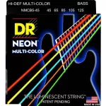 DR Strings NMCB5-45, 5 guitar lines, rainbow coating, Medium, 45/125 ** Made in U.S.A. **