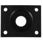 Paramount HJ-005 แผ่นเหล็กรองแจ็ค สำหรับกีตาร์ไฟฟ้า ทรง Les Paul รูปสี่เหลี่ยมฟ Les Paul Jack Plate Black