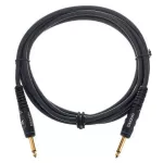 D'Addario® PW-G-10 สายแจ็คกีตาร์ 3 เมตร ฉนวน 2 ชั้น หัวแจ็คชุบทอง Custom Series Instrument Cable