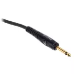 D'Addario® PW-G-10 สายแจ็คกีตาร์ 3 เมตร ฉนวน 2 ชั้น หัวแจ็คชุบทอง Custom Series Instrument Cable