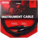 D'Addario® PW-G-10 สายแจ็คกีตาร์ 3 เมตร ฉนวน 2 ชั้น หัวแจ็คชุบทอง Custom Series Instrument Cable