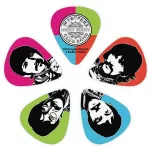 D'Addario® ปิ๊กกีตาร์ ลายศิลปิน The Beatles 1 แพ็ค มี 10 ตัว, หนา 0.5 มม รุ่น 1CWH2-10B6 ** Limited Edition **