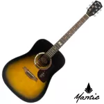 Mantic GT-1D 41 inch guitar, Dreadnough shape, Angle Man Sopz/Cherry Wood + Free Bag & Pick