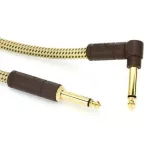 Fender® Deluxe Series Tweed, 3 meters, premium jack, gold plated, 10FT Deluxe Series Instrument Cable / Straight