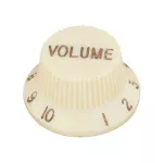 PARAMOUNT KPV14V Volume button, Electric guitar Strat, ivory color, guitar button, Volume Knob