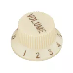 PARAMOUNT KPV14V Volume button, Electric guitar Strat, ivory color, guitar button, Volume Knob