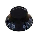 Paramount KSP13BK, Tone & Volume button, Les Paul, Black, Tone & Volume Knob for Les Paul Guitars.