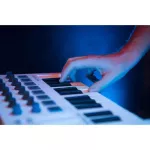 Arturia® Minilab MKII, a hint keyboard 25 keys, can connect to USB/MIDI per feet. Supports usage on PC, MAC + free ABL