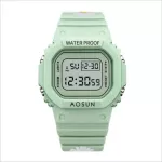 Authentic AOSUN watch, DW-5600 Daisy model, has a destination.