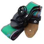MOSRITE Guitar Strap / Electric Guitar Shoulder Strap Green knit pattern fabric model GT GUITAR STRAP