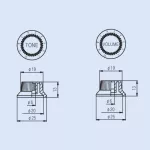 PARAMOUNT TONE button and Volume button, Strat Guitar, model KPTV15WH-S1, Tone Knob, Volume Knob