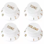PARAMOUNT TONE button and Volume button, Strat Guitar, model KPTV15WH-S1, Tone Knob, Volume Knob