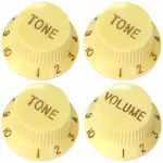 Paramount ชุดปุ่ม Tone และปุ่ม Volume กีตาร์ไฟฟ้าทรง Strat รุ่น KPTV14IV-S1 สีงาช้าง Tone Knob, Volume Knob