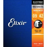 Elixir® Nanoweb สายกีตาร์ไฟฟ้า เบอร์ 9 แบบนิกเกิล ของแท้ 100% Super Light, .009 - .042 ** Made in USA **