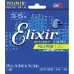 Elixir® Polyweb, Electric guitar line number 9, 100% authentic nickel, super light, .009 - .042 ** Made in USA **