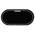 Evans ™ Base drum supplement sheet For a couple of 2 pieces, EQPB2 EQ BLACK NYLON DOUBLE PATCH ** Made in USA **
