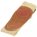 Alice Guitar Strap, guitar strap, cotton, artificial leather With a guitar head tie model A040-S01 White + free guitar