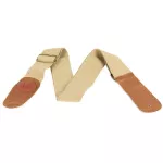 Alice Guitar Strap, guitar strap, cotton, artificial leather With a guitar head tie model A040-S01 White + free guitar