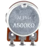 Paramount H24 ปุ่มหมุนโทน A500K Ohm ก้านสั้น ขนาดเล็ก Audio Pot Guitar Potentiometer Split Shaft Volume and Tone Controls / Short Shaft