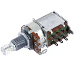 Paramount H70 ปุ่มหมุนวอลุ่ม แบบกด B250K Ohm ขนาดเล็ก ก้านยาว Push / Pull Volume Switch Linear Taper Potentiometer, High Pole