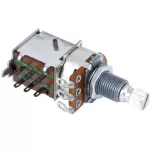 Paramount H70 ปุ่มหมุนวอลุ่ม แบบกด B250K Ohm ขนาดเล็ก ก้านยาว Push / Pull Volume Switch Linear Taper Potentiometer, High Pole