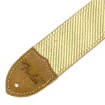 Fender® Strap Deluxe Tweed Electric guitar strap / Guitar strap / Stocky guitar strap, 2 inches wide, genuine leather, fender logo