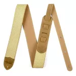 Fender® Strap Deluxe Tweed Electric guitar strap / Guitar strap / Stocky guitar strap, 2 inches wide, genuine leather, fender logo