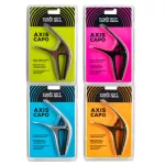 Eernie Ball® Axis Capo, aluminum metal Can clamp both smooth and curved frets Can be used for both airy guitar and electric guitar
