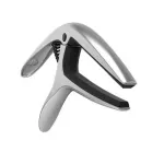 Eernie Ball® Axis Capo, aluminum metal Can clamp both smooth and curved frets Can be used for both airy guitar and electric guitar