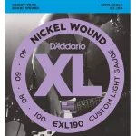 D'Addario® Exl190 4 guitar lines, 100% genuine Nikkil, Custom Light, 40-100 ** Made in USA **