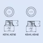 PARAMOUNT® KST42BK, Black SG Guitar button, Tone Knob for Les Paul Guitars, guitar tone buttons