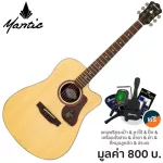 Mantic AG-370C, airy guitar, 40 inches, Dreadnough shape, concave neck, spruce/mahogany coated + free bag & tuner & ko