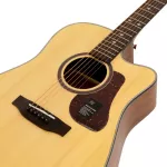 Mantic AG-370C, airy guitar, 40 inches, Dreadnough shape, concave neck, spruce/mahogany coated + free bag & tuner & ko