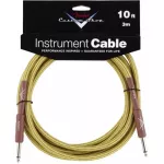 FENDER® Custom Shop Tweed สายแจ็คกีตาร์ 3m หัวตรงสองด้าน10ft Instrument Cable/Straight-Straight,Guitar Cable,Guitar Effects Cable,สายแจ็คกีตาร์ไฟฟ้า