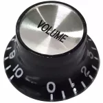 PARAMOUNT, Volume button, SG, KSV42BK, Black Volume Knob for SG Guitars, Guitar Volunteer buttons