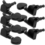 Paramount ลูกบิดกีตาร์โปร่ง อย่างดี ติดข้างเดียว นิกเกิลเคลือบดำ รุ่น J02BK Tuning Machine Head for Acoustic Guitar