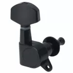 Paramount ลูกบิดกีตาร์โปร่ง อย่างดี ติดข้างเดียว นิกเกิลเคลือบดำ รุ่น J02BK Tuning Machine Head for Acoustic Guitar