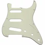 Paramount ปิ๊กการ์ดกีตาร์ไฟฟ้า ทรง Strat 3 Ply แบบ S-S-S รุ่น X100920700 Aged White Strat Type Pickguard