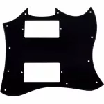 Paramount ปิ๊กการ์ดกีตาร์ไฟฟ้า ทรง SG 4 Ply รุ่น X511000810 Gloss Black SG Pickguard 4 Ply