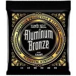 ERNIE BALL® Aluminum Bronze สายกีตาร์โปร่ง เบอร์ 11 แบบหุ้มอลูมินั่มทองแดง 100% Light .011 - .052 ** Made in USA **