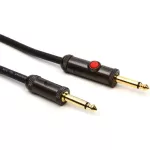 D'Addario® สายแจ็คกีตาร์ 6 เมตร แบบมีตัวตัดสัญญาณ Circuit Breaker หัวตรง อย่างดี รุ่น PW-AGL-20 20FT