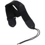 FENDER® Strap Black Poly, electric guitar strap / 2 -inch acoustic guitar strap with 100% authentic Fender logo