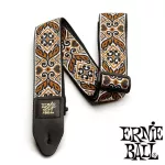 ERNIE BALL® สายสะพายกีตาร์ 3in1 ลวดลายศิลปะ สำหรับกีตาร์โปร่ง/กีตาร์ไฟฟ้า/กีตาร์เบส รุ่น Classic Jacquard Tribal Brown ** Made in USA**