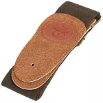 Alice Guitar Strap, guitar strap, cotton, artificial leather With a guitar head tie model A040-S01 Brown + free guitar